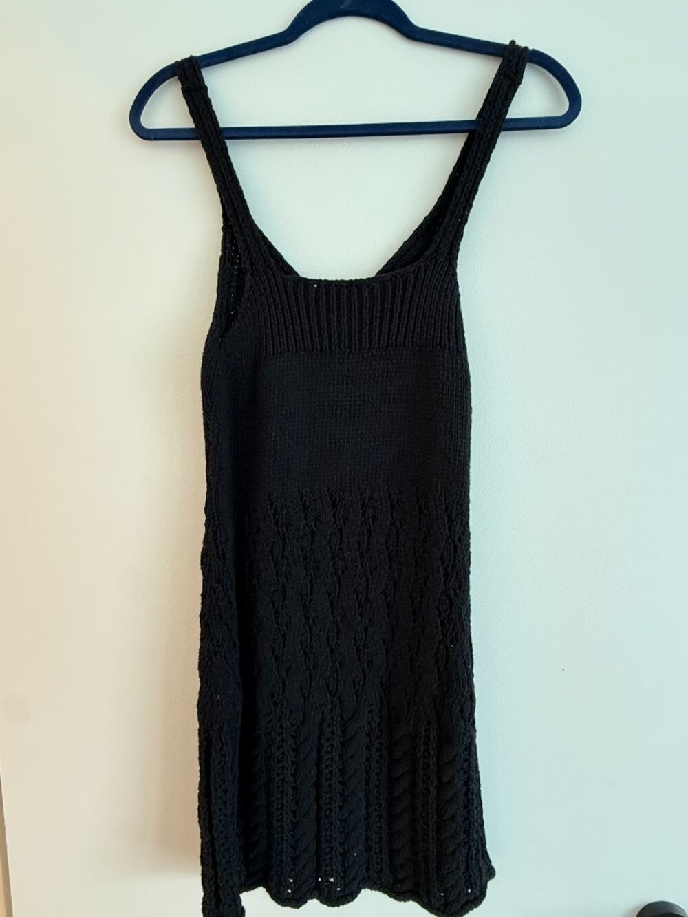 Acne Studios Black Knit Tank Dress / Long Sweater Tank (S)